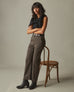 Women's Wide Leg Pant - Dark Coffee